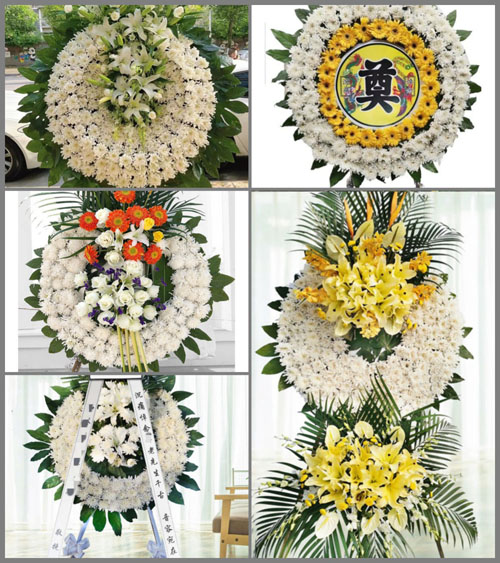 山西晋中榆次区张庆乡西河堡村花圈速递